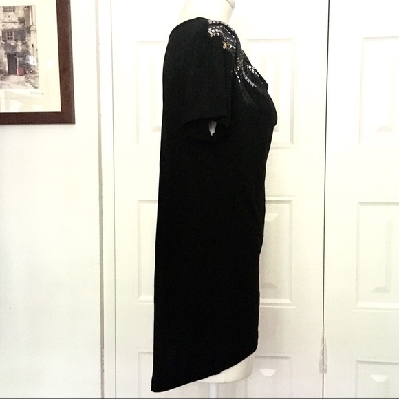 MOSSIMO Black embellished tunic S - Picture 4 of 7
